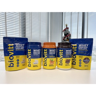 ภาพขนาดย่อของภาพหน้าปกสินค้าbiovitt Whey Protein ไบโอวิต เวย์โปรตีน ชนิดไอโซเลท  ลีนไขมัน เพิ่มกล้ามเนื้อ ไม่มีแป้ง ไม่มีน้ำตาล หอม อร่อย ละลายไว จากร้าน biovitt_official บน Shopee