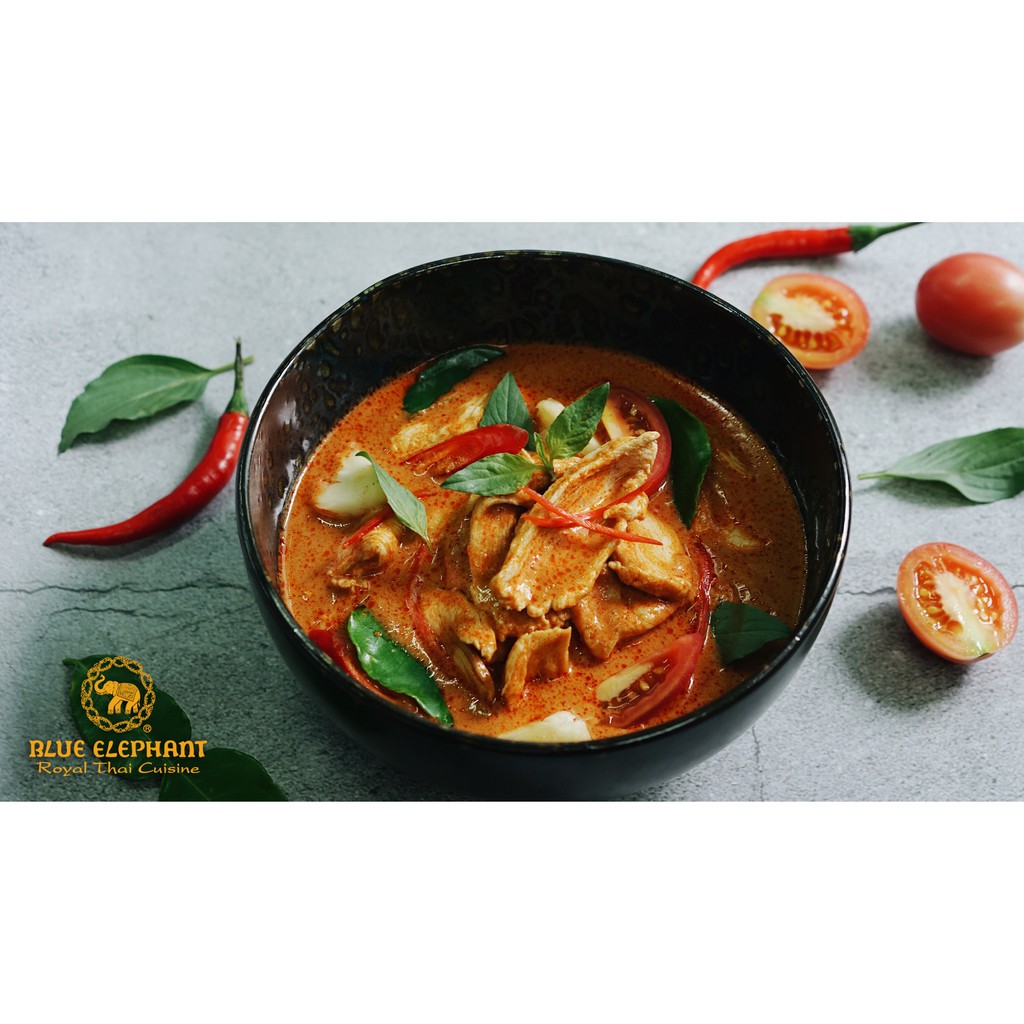 บลูเอเลเฟ่นท์-ชุดทำอาหารไทยแกงเผ็ด-95-กรัม-blue-elephant-thai-cooking-set-red-curry-95g