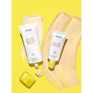 ลดเกือบ 30% เลยจ้า Supergoop Glow screen / Glow screen Body Broad Spectrum Sunscreen SPF 40 PA+++  กันแดดทาหน้า, ทาตัว