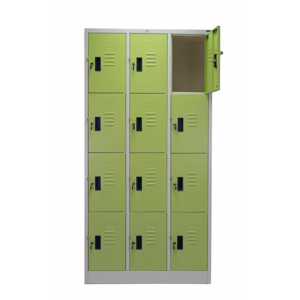 atmos-ตู้ล็อคเกอร์-12-ประตู-ขนาด-91-4x45-7x183ซม-สีเขียว