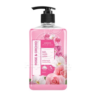 Watsons Rose &amp; Orchid Scented Gel Hand Wash 500 ml.