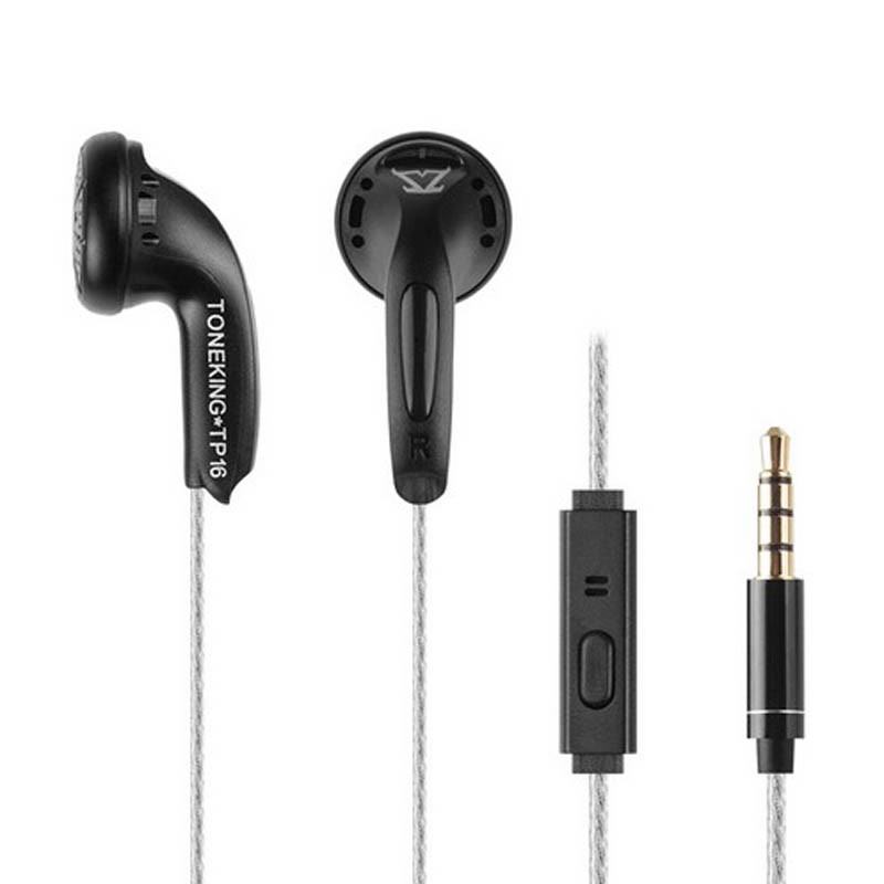 toneking-tp16-32ohms-3-5mm-in-ear-earphone-flat-head-earbuds-diy-16mm-dynamic-hifi-high-fidelity-earphone-pk-mx985