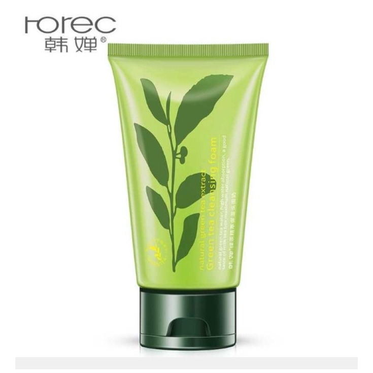 พร้อมส่งโฟมล้างหน้าชาเขียว-rorec-green-tea-cleansing-foamโฟมล้างหน้าชาเขียว-rorec-สูตรสำหรับคนผิวเเพ้ง่ายจำจัดสิ่งสกปรก