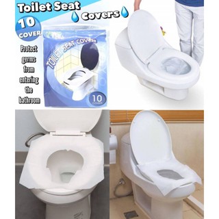 Toilet Seat Covers กระดาษรองนั่งชักโครกแบบพกพา 10pcs.