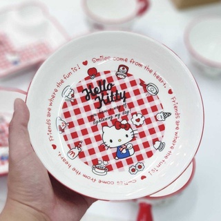 ชามก้นลึก Hello Kitty เนื้อเซรามิคหนา อย่างดี ขนาด 8 นิ้ว