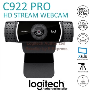 ภาพหน้าปกสินค้าLogitech C922 Pro Steam Webcam ของแท้ ประกันศูนย์ 1ปี เว็บแคม 1080P Full HD ที่เกี่ยวข้อง
