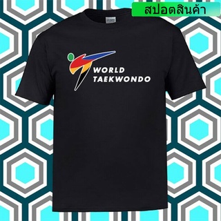 เสื้อยืดโอเวอร์ไซส์ราคาต่ำสุด!!เสื้อยืด พิมพ์ลาย Wtf World Taekwondo Federation สีดํา สําหรับผู้ชายS-3XLS-3XL