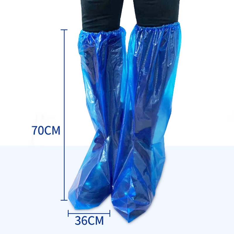 ภาพหน้าปกสินค้า(cr) ถุงคลุมรองเท้ากันฝน พลาสติก แบบใช้แล้วทิ้ง 1 คู่ จากร้าน crshopeethird.th บน Shopee