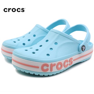 Crocs Womens Bayaband Clogs Blue รองเท้าcrocs สีฟ้า อ่อนหวาน ลุคใสๆ