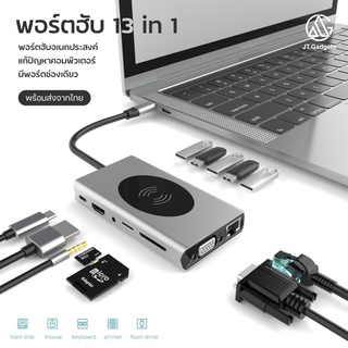 ภาพหน้าปกสินค้าอุปกรณ์ต่อพ่วง USB C Hub Type-C Multifunctional Converter HUB adapter Multimedia Hub / JT.Gadgets ที่เกี่ยวข้อง