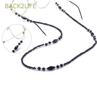 ภาพหน้าปกสินค้าBACK2LIFE สายคล้องแว่นตา แต่งลูกปัด สีดำ แฟชั่นสำหรับผู้หญิง ซึ่งคุณอาจชอบราคาและรีวิวของสินค้านี้