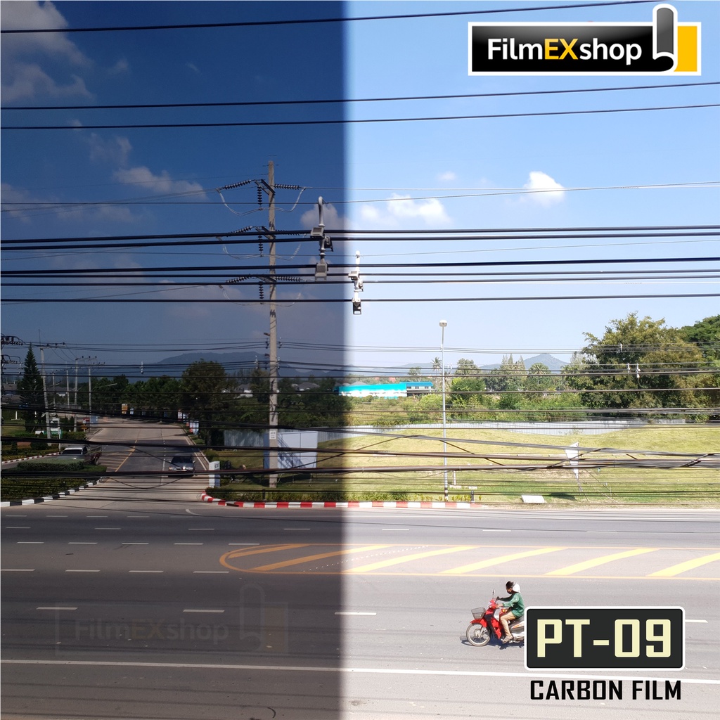 ภาพหน้าปกสินค้าPT-09 VLT 15% ฟิล์มคาร์บอน Carbon Window Film ฟิล์มกรองแสง ฟิล์มติดกระจก ฟิล์มกรองแสงรถยนต์ (ราคาต่อเมตร) จากร้าน filmexshop บน Shopee