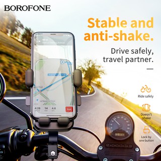 Borofone BH34 ขาตั้งโทรศัพท์มือถือหมุนได้ 360 องศาสําหรับวางโทรศัพท์มือถือติดรถมอเตอร์ไซค์จักรยาน