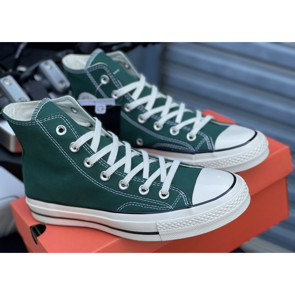 ราคาพิเศษ-รุ่นสุดฮิตขายดี-รองเท้าผ้าใบหุ้มข้อ-converse-firststring-1970s-repro-hi-top-สีเขียวเหนี่ยวทรัพย์-ส่งเร็ว