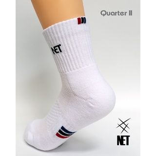 ภาพขนาดย่อของภาพหน้าปกสินค้าถุงเท้ากีฬา รุ่น NET II สีขาว ขนาด Quarter นุ่ม กระชับ Free size จากร้าน tourna_official บน Shopee ภาพที่ 1