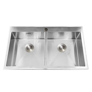 Embedded sink KITCHEN SINK PARNO DSIGN8650 2B STAINLESS STEEL Sink device Kitchen equipment อ่างล้างจานฝัง ซิงค์ฝัง 2หลุ