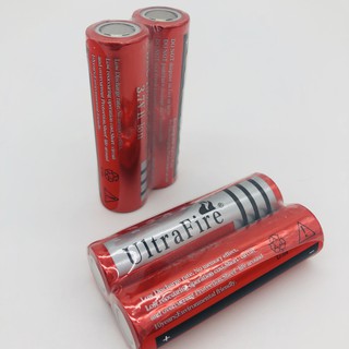 Ultrafire ถ่านชาร์ต รุ่น 18650 3.7V 4,000 mAh (สีแดง)