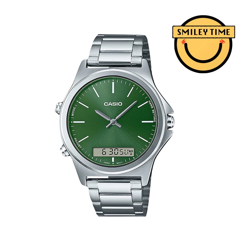 Casio ของแท้ นาฬิกาผู้ชาย สองระบบ เข็มและดิจิตอล MTP-VC01 รุ่น MTP ...