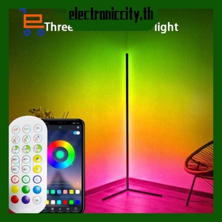 โคมไฟตั้งพื้น LED RGB เปลี่ยนสีได้ หรี่แสงได้ 1.5 เมตร ควบคุมด้วยแอพ หลากสี