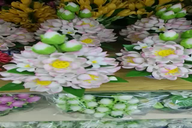 พานพุ่มดอกไม้ดินไทย-สูง-6-นิ้ว-ราคาต่อ-1-ชิ้น