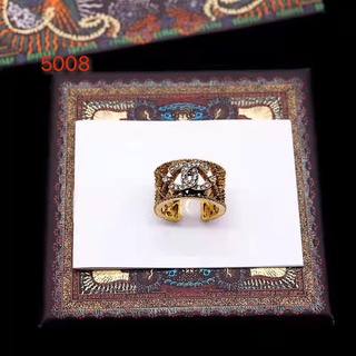 แหวนแฟชั่น สีทอง ปรับได้ เครื่องประดับ สําหรับผู้หญิง งานแต่งงาน เพชร ต่างหู อุปกรณ์เสริม ของขวัญ