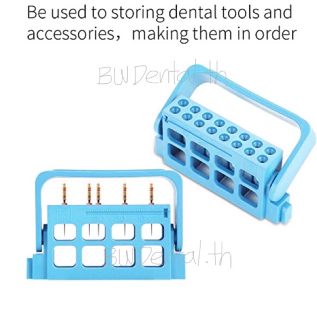 Dental 16 Holes Bur Endo Files Block Holder Stand Autoclavable | Shopee ...