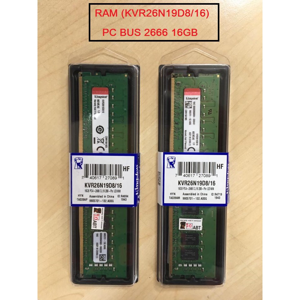 kingston-ram-kvr26n19d8-16-pc-2666-16gb-ของใหม่