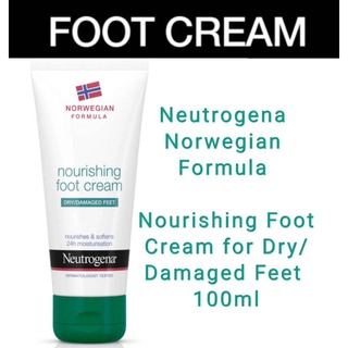 Neutrogena Norwegian Formula Nourishing Foot Cream for Dry/Damaged Feet 100ml