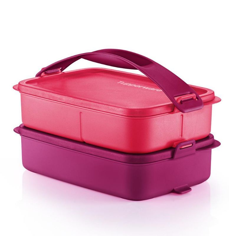 Tupperware Click To Go 900ml ปิ่นโตทัพ เพอร์ แวร์ มีสองโทนให้เลือก หู ...