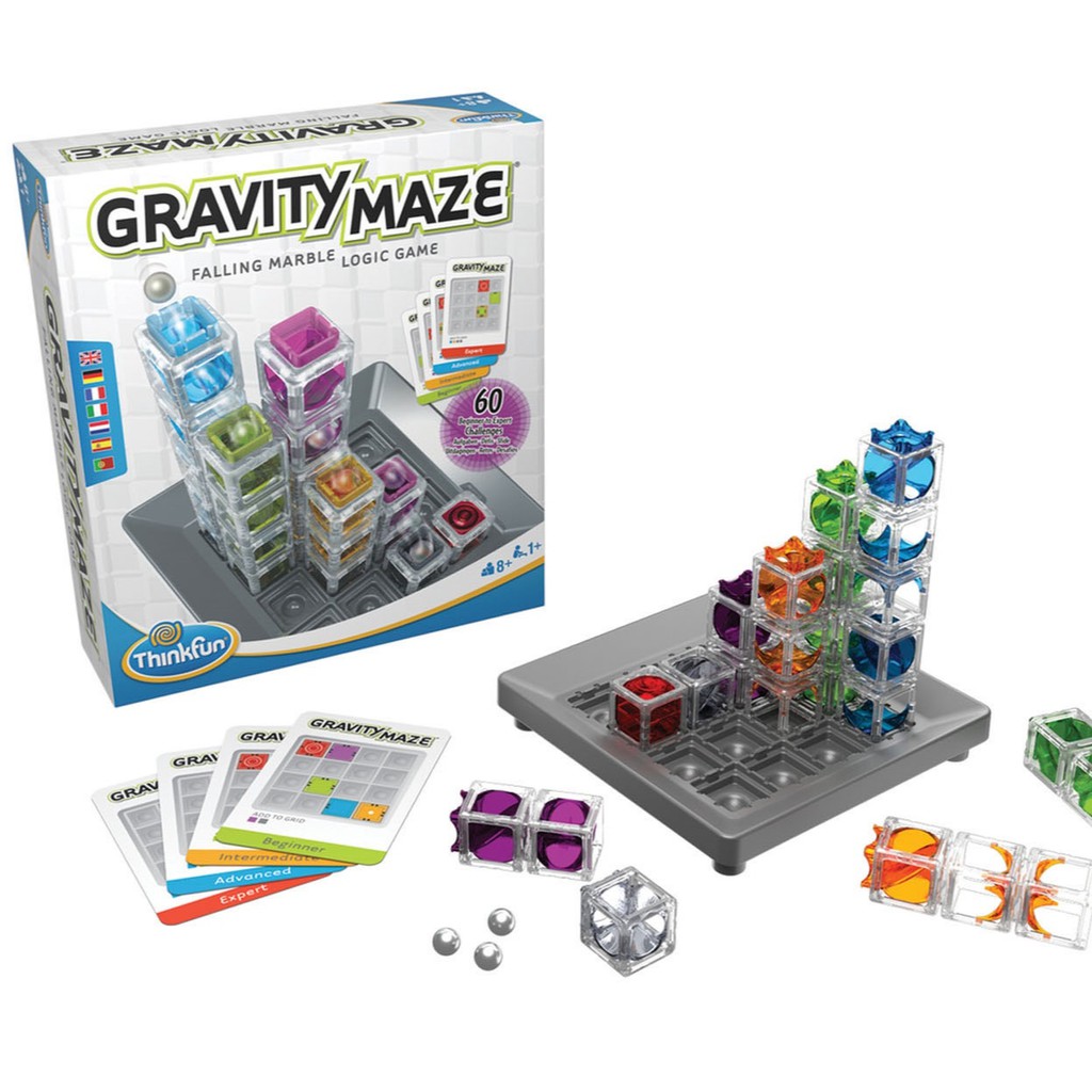 ThinkFun Gravity Maze Falling Marble Logic Game BoardGame