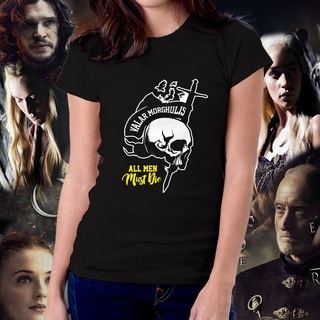 เสื้อผู้ชายเท่ เสื้อครอปสายฝอ Tee - เกม บัลลังก์ Valar Morghulis Tshirt สําหรับผู้หญิง 28 เสื้อคู่