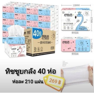 กระดาษทิชชู่ยกลัง #ฟามิงโก้ 1ลัง=40ห่อ ทิชชู่ราคาถูก ยกลัง40ห่อ