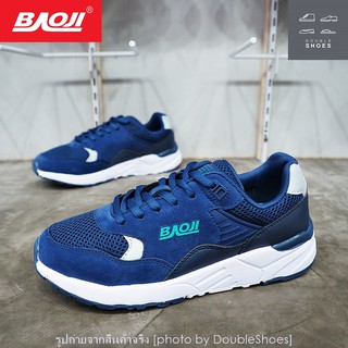 รองเท้าวิ่ง รองเท้าผ้าใบหญิง BAOJI รุ่น BJW443 สีกรม ไซส์ 37-41