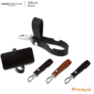 ภาพหน้าปกสินค้าLouis Montini Cowhide Keychain พวงกุญแจหนังแท้ วางโทรศัพท์ได้ Key Organizer KR32 ที่เกี่ยวข้อง