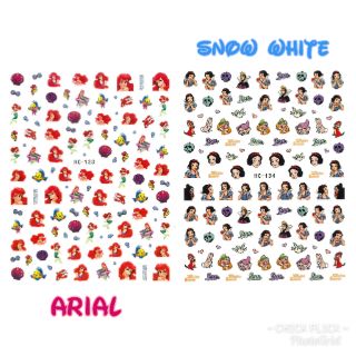 สติกเกอร์ติดเล็บ สติกเกอร์ตกแต่งเล็บ แบบลอกติดได้เลย ไม่ต้องใช้น้ำ ลายการ์ตูนยอดฮิต