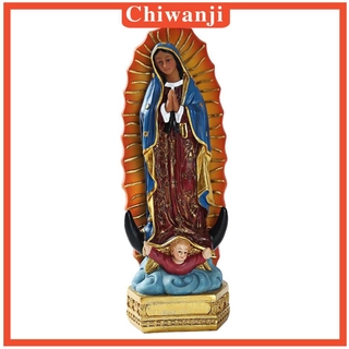 ( Chiwanji ) รูปปั้น Guadalupe Virgin Mary สําหรับตกแต่งบ้าน