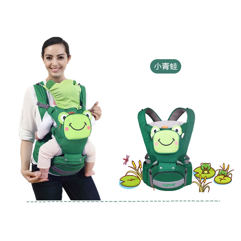 ภาพสินค้าเป้อุ้มเด็กหน้ารูปสัตว์ Carrier+Hip Seat จากร้าน lala168888 บน Shopee ภาพที่ 4