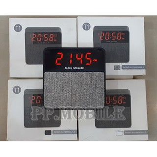 ลำโพงบลูทูธพร้อมนาฬิกา 2in1 T1 Mini Clock Speaker (Phone Call function,Bluetooth,FM radio,Music,USB/TF Card)