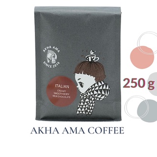 AKHA AMA COFFEE กาแฟ อาข่า อ่ามา : ITALIAN เมล็ดกาแฟคั่ว อาข่า อาม่า (คั่วกลาง/Medium 250g)