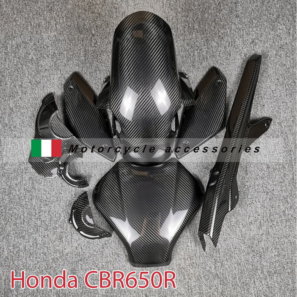 ชุดแต่งคาร์บอนไฟเบอร์รุ่นhondacb650r-cbr650rของแต่งอะไหล่แต่ง-cb650อะไหล่รถบิ๊กไบค์ชุดแต่งคาร์บอนไฟเบอร์-cb650อะไหล่รถ