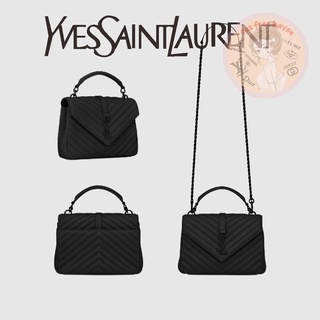ราคาต่ำสุดของ Shopee 🔥 ของแท้ 100% 🎁 Yves Saint Laurent แบรนด์กระเป๋าหนังคลาสสิกใหม่ MONOGRAM ขนาดกลาง