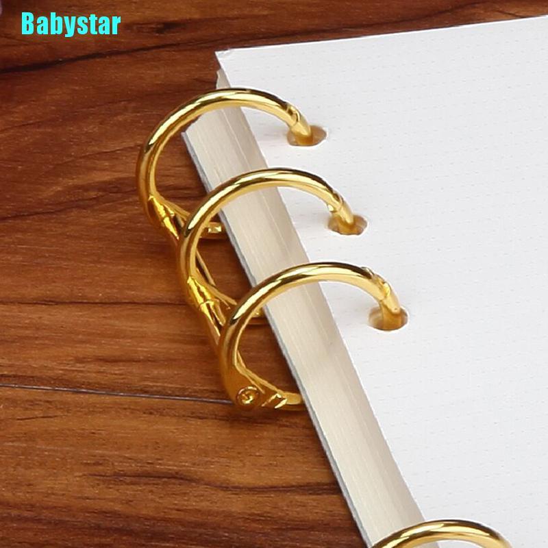 ภาพหน้าปกสินค้า(Babystar) คลิปโลหะ 3 รู สําหรับสมุดไดอารี่ รูปภาพ Diy