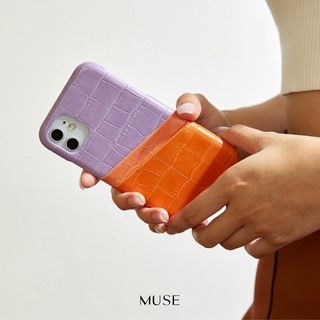 ภาพขนาดย่อของภาพหน้าปกสินค้า( ลดเพิ่ม 65.-) MUSE 3Tone Card Holder Phone Case COLORFUL (11/11Pro/11Pro Max) จากร้าน muse.onthemove บน Shopee ภาพที่ 5