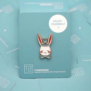 PIN เข็มกลัด - กระต่ายผูกโบว์  (พร้อมส่ง!!)