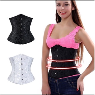 Corset  สายรัดเอว ชุดเข็มขัดรัดเอว คอร์เซ็ท ชนิดผ้าฝ้าย ผ้าซาติน เอวสูง กระชับสัดส่วน ผ้าซาติน สำหรับผู้หญิง ไซส์s