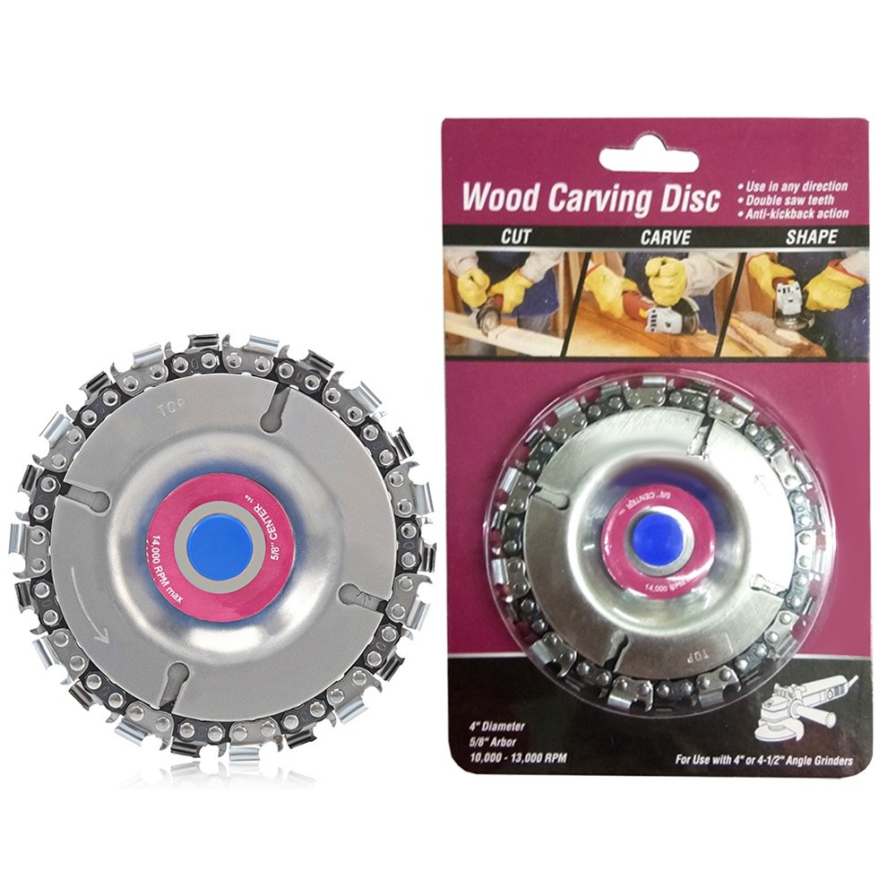 ภาพหน้าปกสินค้าใบเลื่อย 4 นิ้ว ฟันโซ่ Wood Carving Disc รุ่น WoodCravingDisc-01B-J1 จากร้าน toolforyou บน Shopee