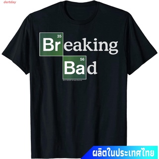dertday ข้อเสนอพิเศษ  จบไม่สวย ละครอเมริกัน  นักพิษวิทยา Breaking Bad Periodic Square Logo T-Shirt คอกลม แฟชั่น  ผ้าฝ้าย