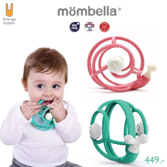 ยางกัดหอยทาก Mombella Snail Baby Teething Rattle Shopee Thailand