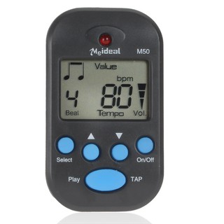 จูนเนอร์กีตาร์ขนาดเล็ก metronome &amp; tap modes+คลิป