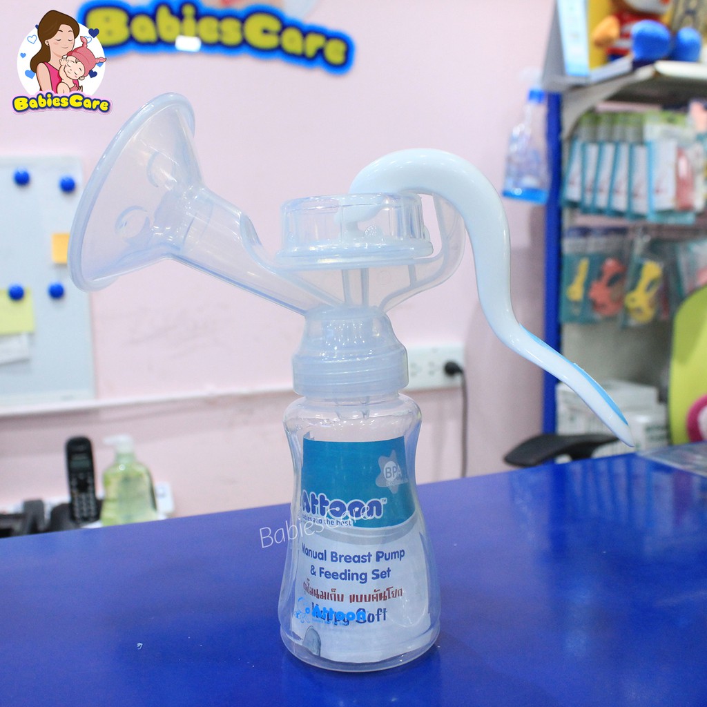 babiescare-attoon-ชุกปั๊มนมเก็บ-แบบคันโยก-แถมฟรีถุงเก็บน้ำนมขนาด-9oz-20ใบ